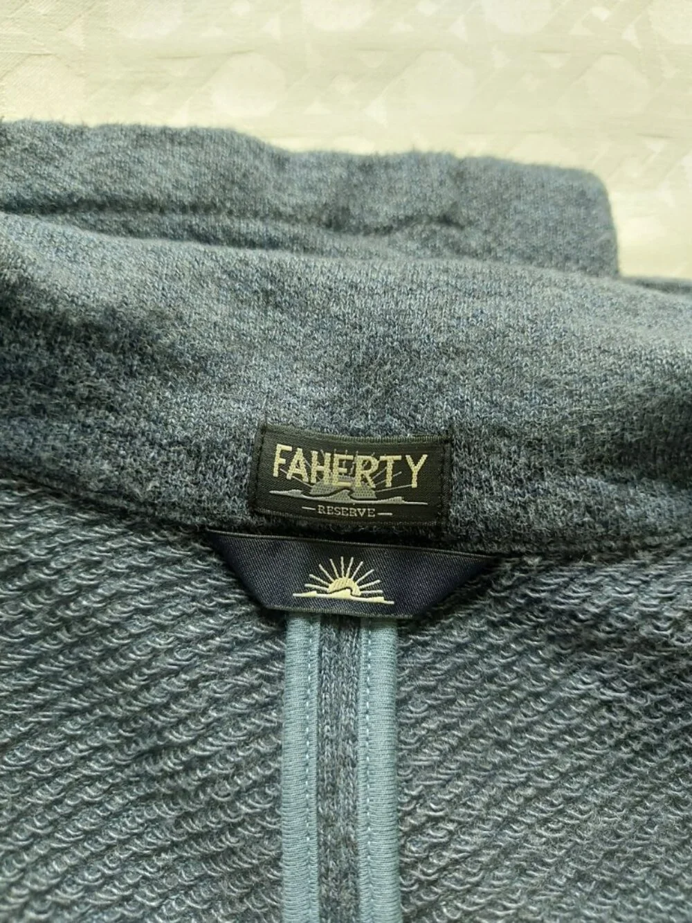 Faherty Men Reserve Inlet Blazer Medium Preppy Blue Pockets Two Button Jacket
